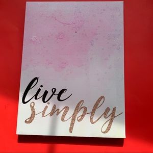 Live Simply Canvas